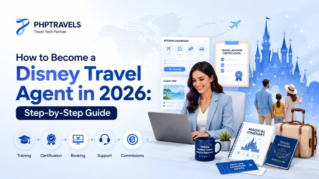 Disney travel agent guide showing training, certification, booking, support, and commissions in 2026.