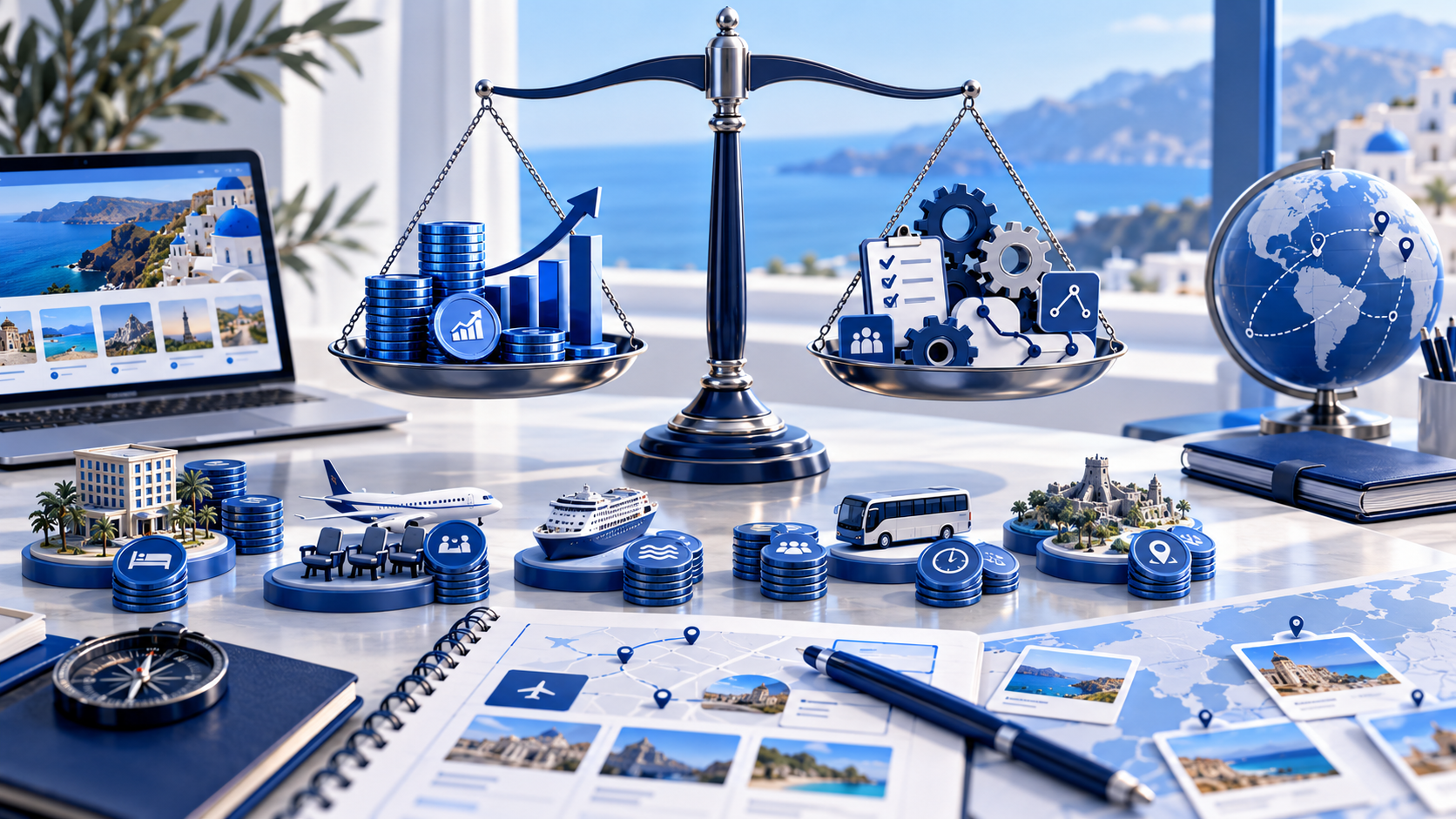 Agency planner weighing margin versus operational complexity for tour types